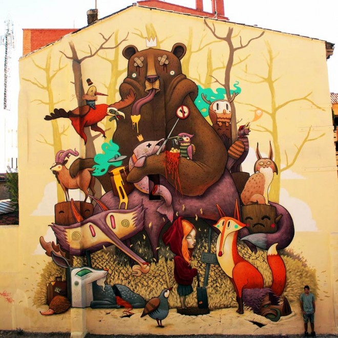 The giant street art of Dulk